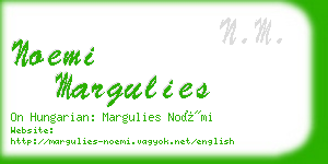 noemi margulies business card